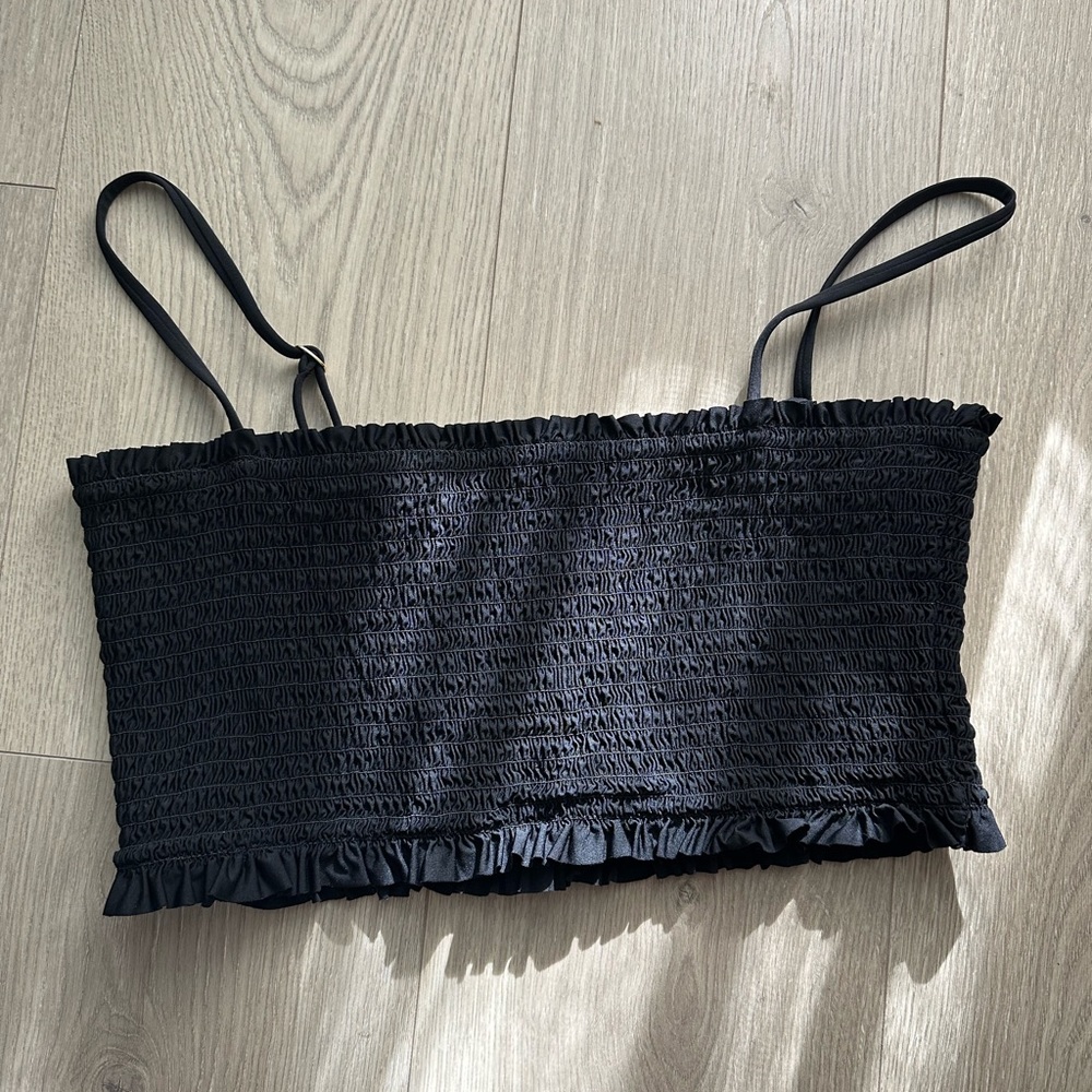 Solido Smocked Top with Ruffle edge